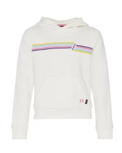 MEXX Hooded Sweater With Kangeroo Pocket Off White -Style Verkoop zn1807026g 110602