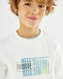 MEXX Basic Sweater Off White -Style Verkoop zn1850023b 110602 4