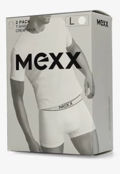 MEXX T-shirt SS Crew Neck 2-Pack Wit -Style Verkoop zn21116013 01m 110601 2