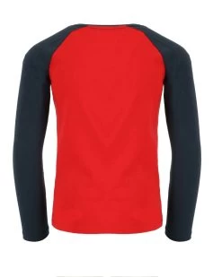 MEXX Colorblock T-shirt Long Sleeve Red -Style Verkoop zn2129026b 191559 6
