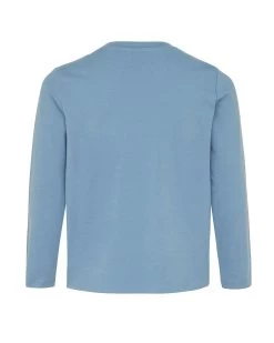 MEXX Long Sleeve Logo Carrier T-shirt Mid Blue -Style Verkoop zn2131026b 184020 6