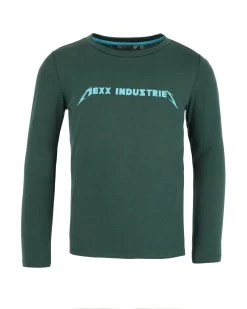 MEXX Long Sleeve Logo Carrier T-shirt Dark Green -Style Verkoop zn2133026b 195212