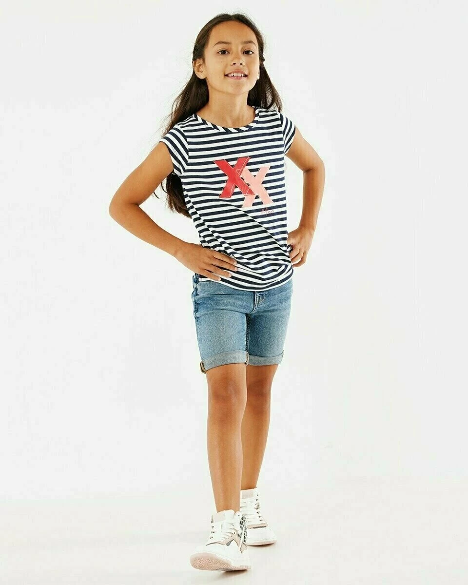 MEXX Striped Artwork T-shirt Navy 4 MEXX Striped Artwork T-shirt Navy - Afbeelding 2