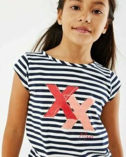 MEXX Striped Artwork T-shirt Navy 11 MEXX Striped Artwork T-shirt Navy -Style Verkoop zn2160023g 194020 4