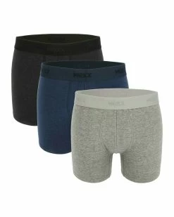 MEXX Boxershorts 3-pack Black Melee/Navy Melee/Mid Grey Melee